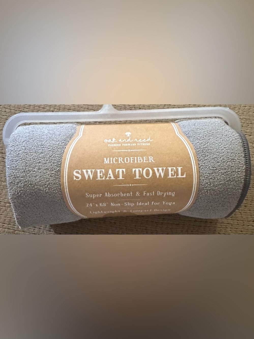 Oak and Reed Microfiber Sweat Towel - Gray